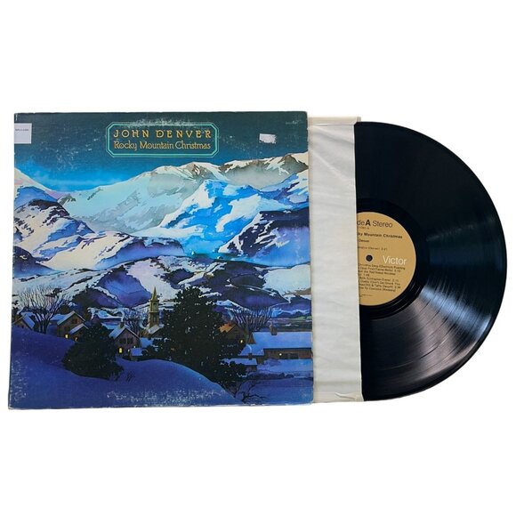 John Denver Rocky Mountain Christmas Vinyl LP 1975 RCA APL1-1201 Gatefold - Picture 1 of 8